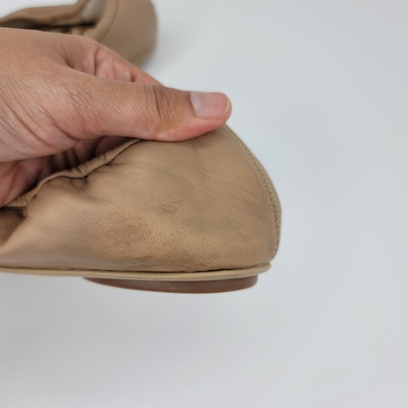 SAM EDELMAN Florence Ballet Flats in Nude Leather Size 8M - Picture 9 of 13